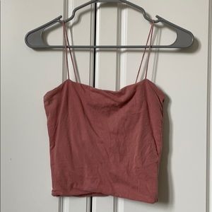 Thin strap crop tank